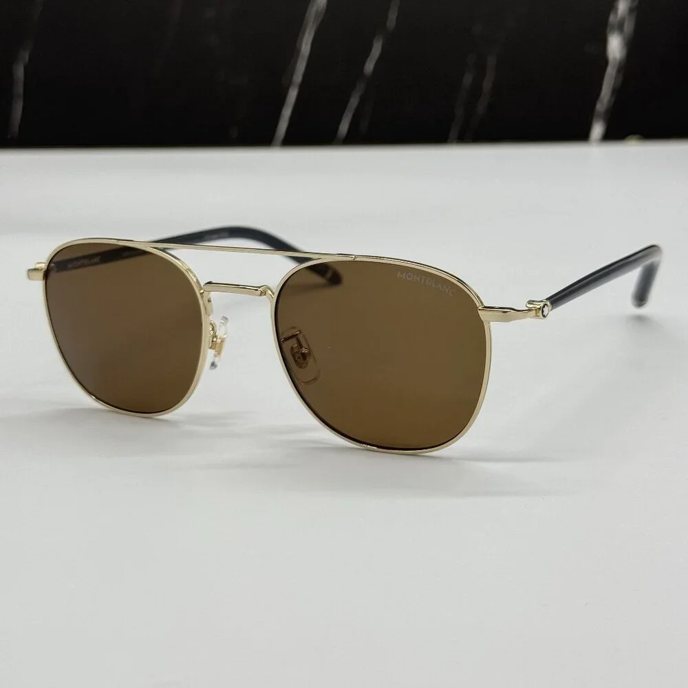 NEW MONTBLANC SUNGLASSES MEN BLACK BROWN EYEWEAR MONTBLANC MB0271S 004